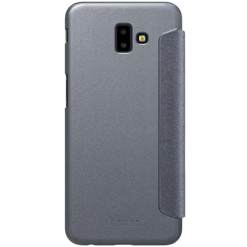 Кожаный чехол NILLKIN для Samsung Galaxy J6 Prime Plus деловая задняя крышка флип-чехол телефона