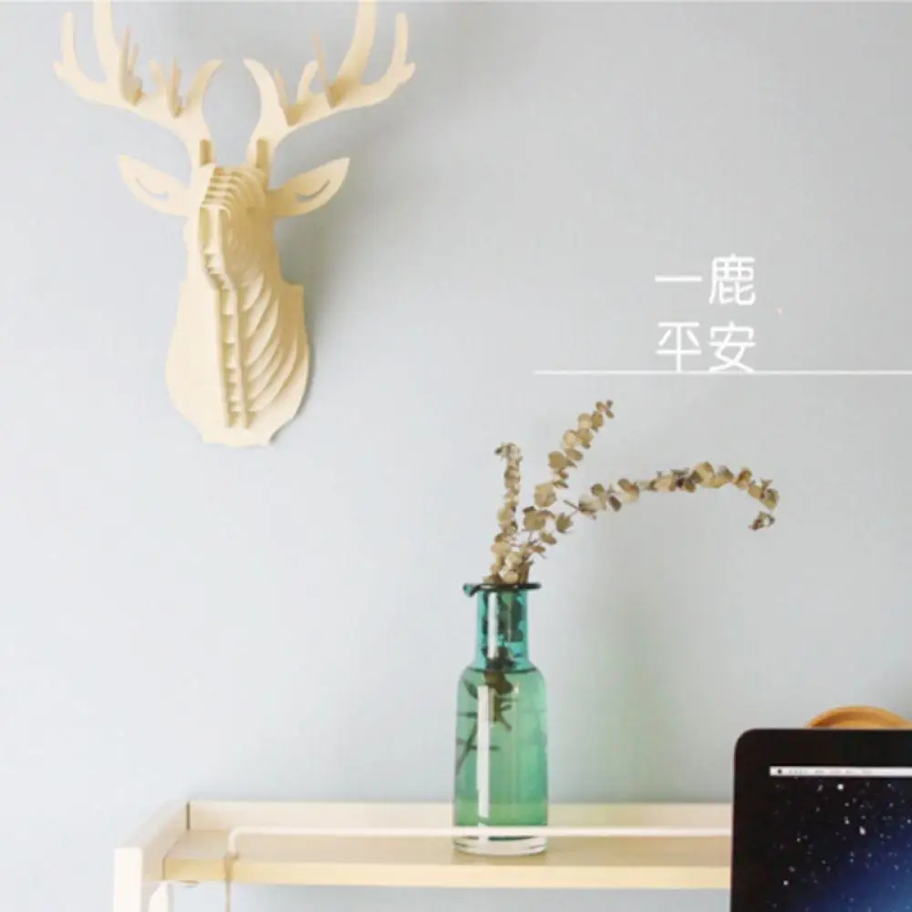 3D головоломка деревянная DIY креативная модель домашнее украшение животное дикая