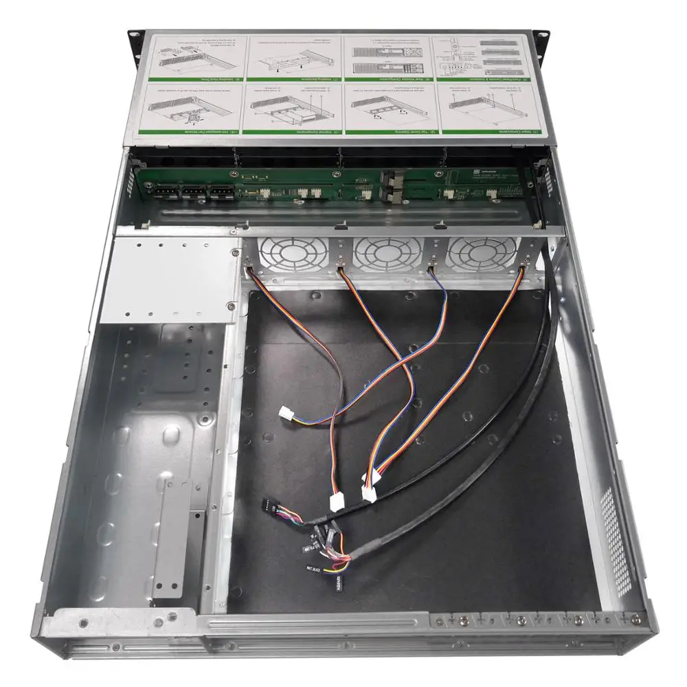 19 дюймов IPC 2U стойка с горячей заменой шасси 8HDD отсеки IPFS хранение сервера чехол
