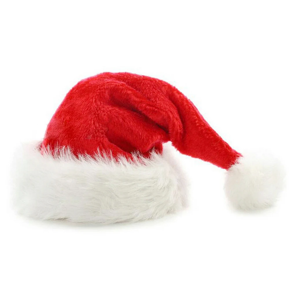 Plush Christmas hats Holiday Xmas Cap for Santa Claus | Тематическая одежда и униформа