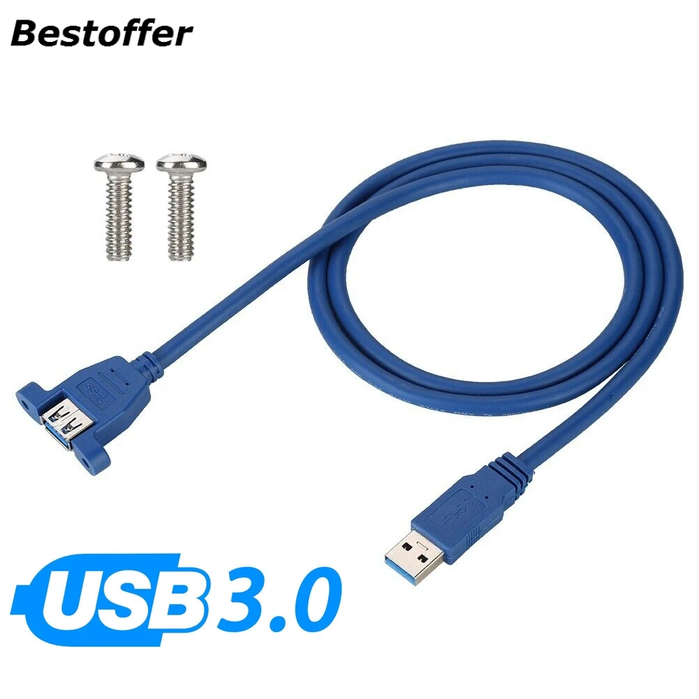 10 шт./упак. 30 см 50 60 Usb 3 0 A папа к женскому Am Af с резьбовым отверстием Панель