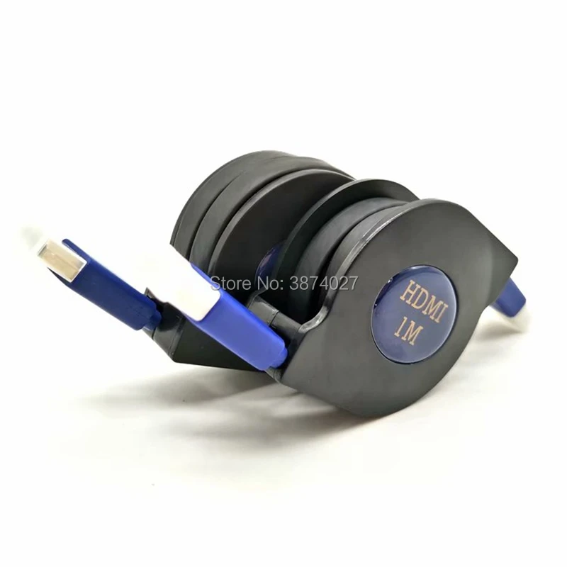 Сверхскоростной 1 м 3D 1080P HD выдвижной штекер HDMI совместимый с штекером для адаптер