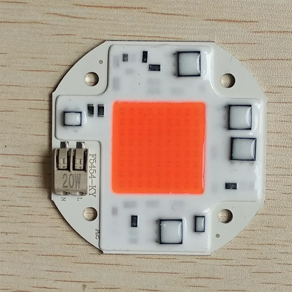 COB светодиодный чип 20 Вт 30 50 матрица AC110V 220V умный ic полный спектр светильник бисер