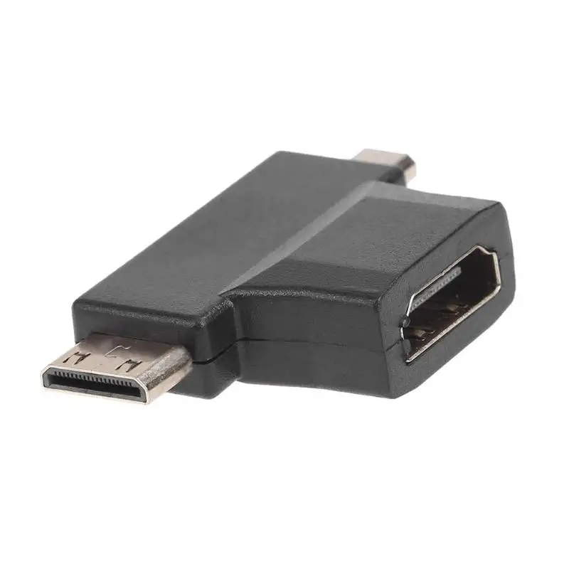HDMI Женский к Mini Мужской + Micro мужской порт разветвитель конвертер| |