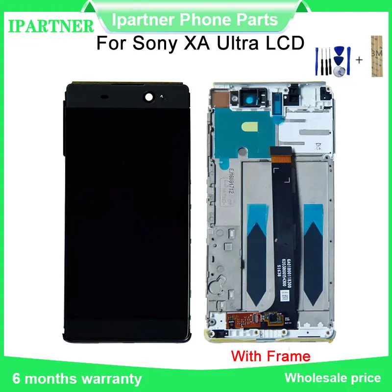 Для SONY для Xperia C6 XA Ultra F3211 F3212 ЖК дисплей с сенсорным экраном рамкой дигитайзер