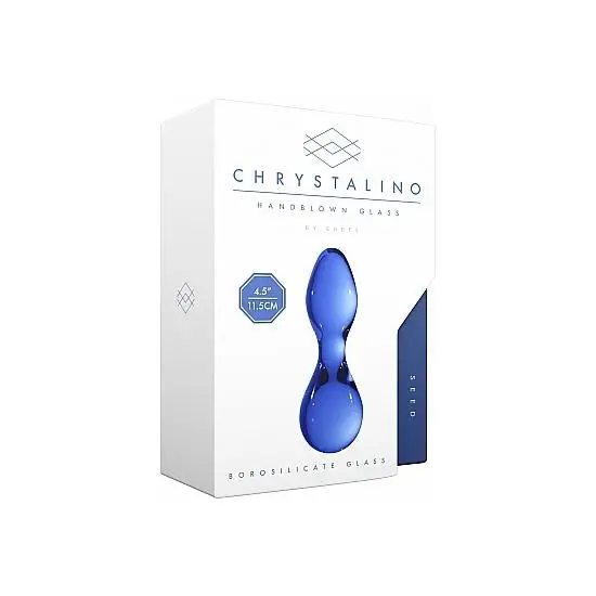 Cristalino Seed Blue мастурбатор Parejas материал антибактериальный ENVIO DISCRETO|Мастурбаторы и