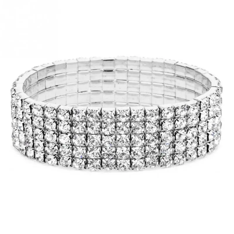 Эластичные браслеты на ногу женские со стразами ювелирные изделия 2018 | Украшения