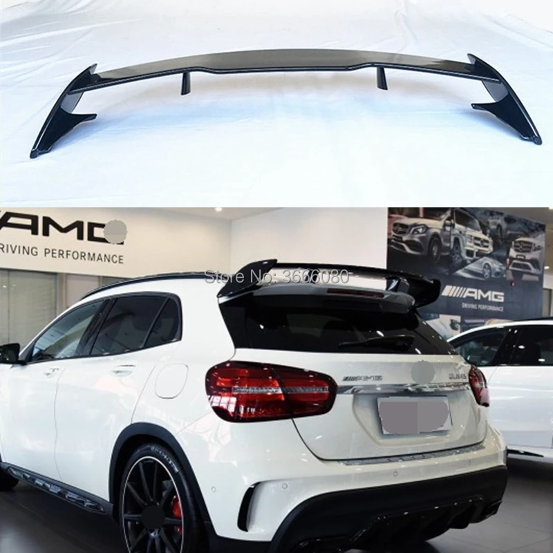 

For Mercedes-Benz GLA Class X156 GLA45 AMG GLA200 GLA220 GLA250 GLA260 2013-2018 ABS Plastic Rear Spoiler Wing Trunk Lid Cover