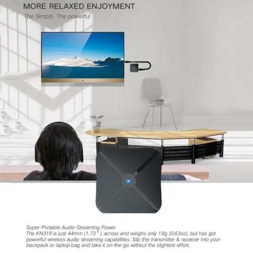 2 в 1 беспроводной Bluetooth аудио передатчик приемник стерео музыкальный адаптер с 3 5