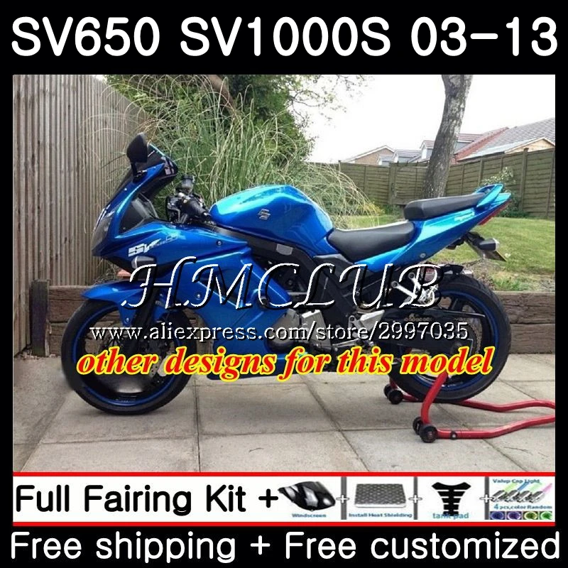 Глянцевый черный корпус для SUZUKI SV1000S SV650S 2008 2009 2010 2011 2013 44hc 10 SV 650 1000 S 650S 08 09 11