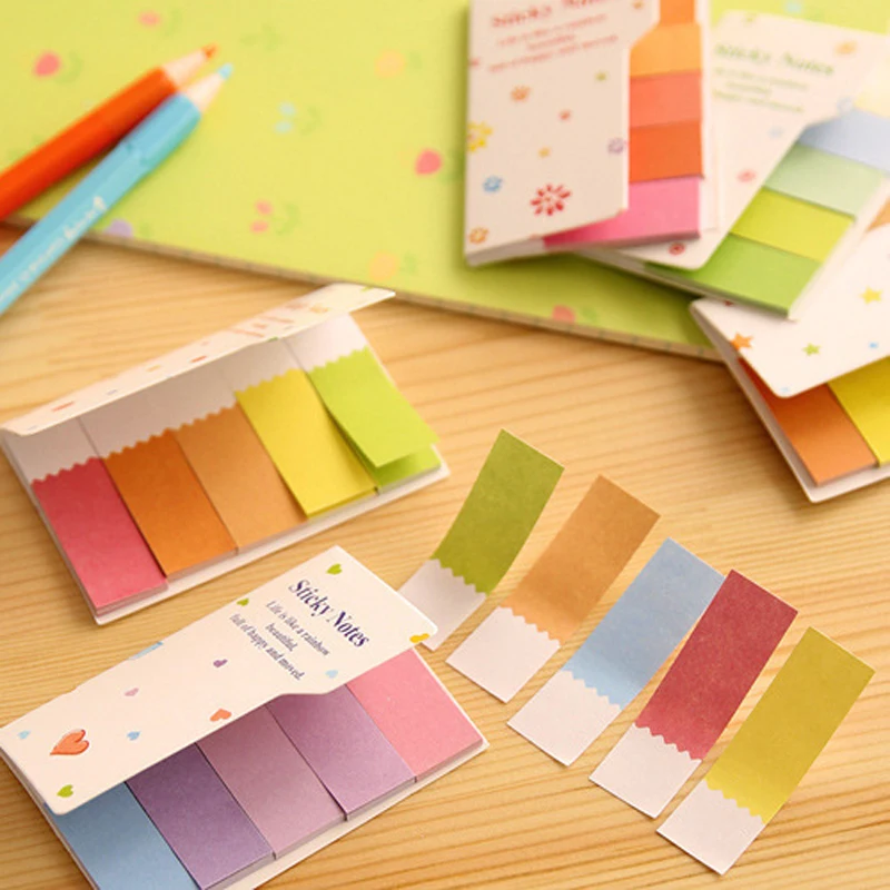 2pcs Note Schedule Index Sticker Paper Notepad Self-Adhesive Label Bookmarks School Student Supply 2018 | Канцтовары для офиса и