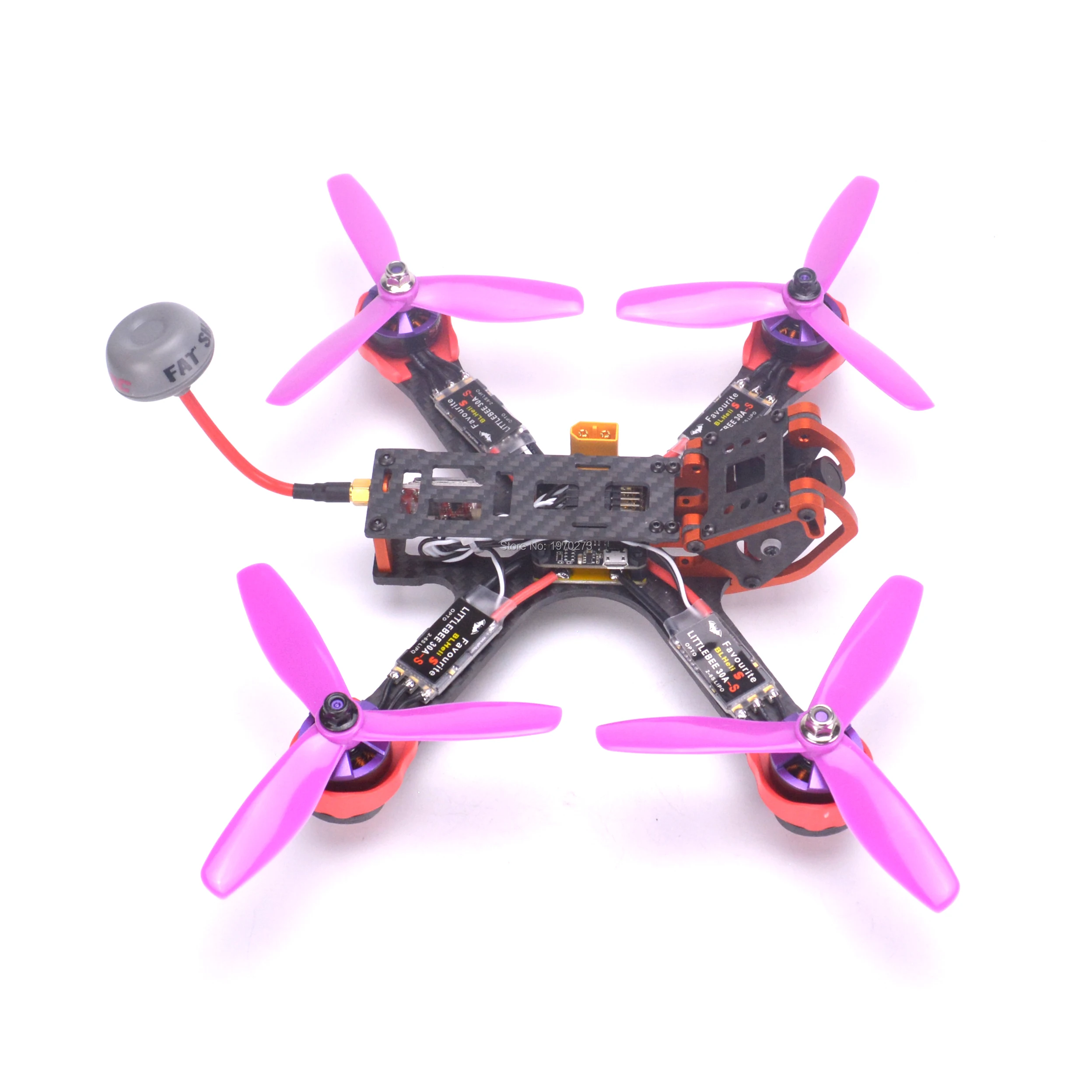 Хамелеон 220 мм FPV рамка Квадрокоптер комплект 2205 2300kv двигатель Littlebee 30A BLHeli s ESC Fatshark
