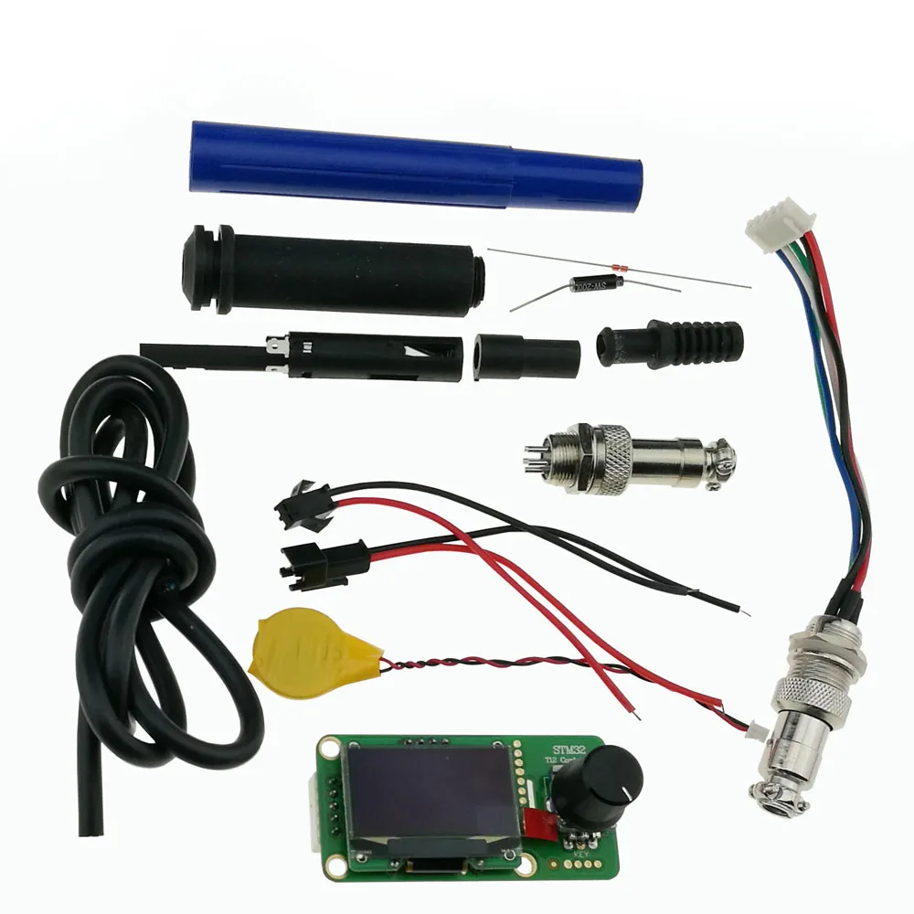 : KSGER V2.1S STM32 OLED 1 3 Размеры Экран T12 цифровой Температура Батарея контроллер 5