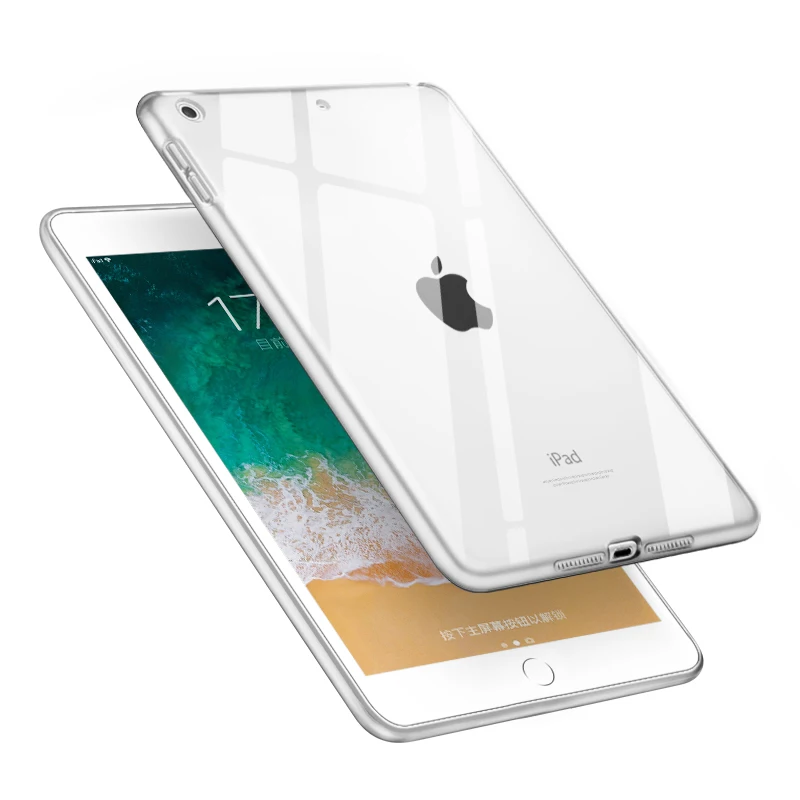 Чехол для iPad Mini 5 2019 прозрачный мягкий ТПУ гелевый силиконовый чехол бампер