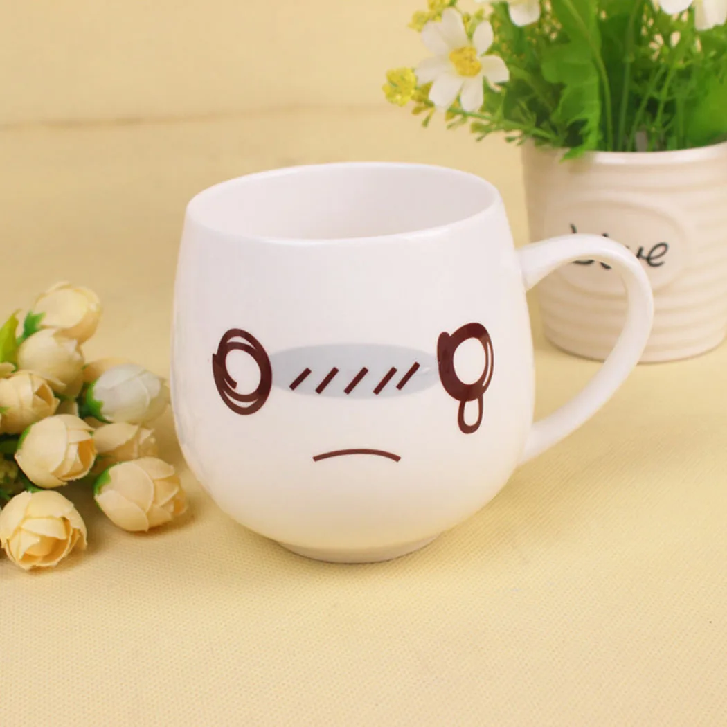 Милая мультяшная кружка керамическая чашка с улыбающимся лицом Подарочная