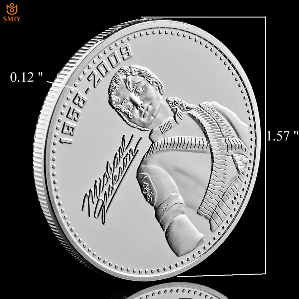 Поп музыкальный король Майкла Джексона Посеребренная коллекция американских