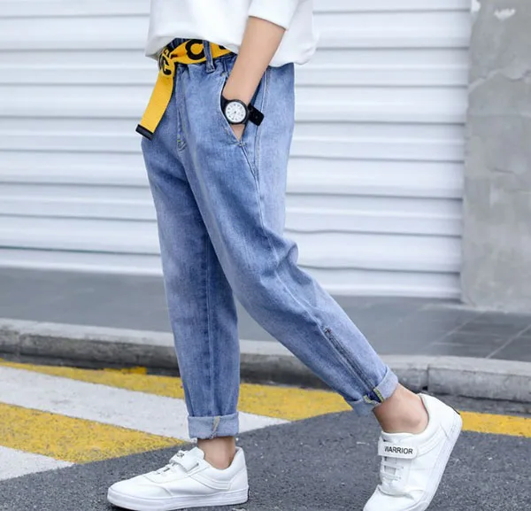 

Children's trousers boy jeans fashion casual trousers Korean edition