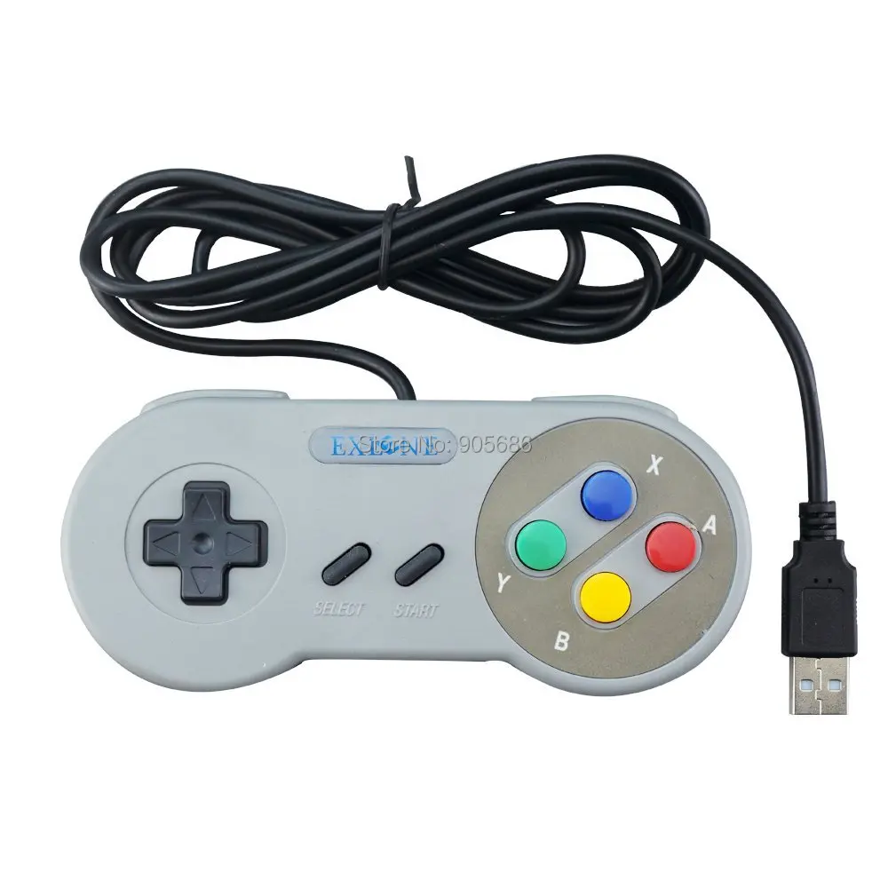Exlene 2 упаковки USB контроллер SNES джойстик для Windows ПК Raspberry Pi 3 Sega Genesis с