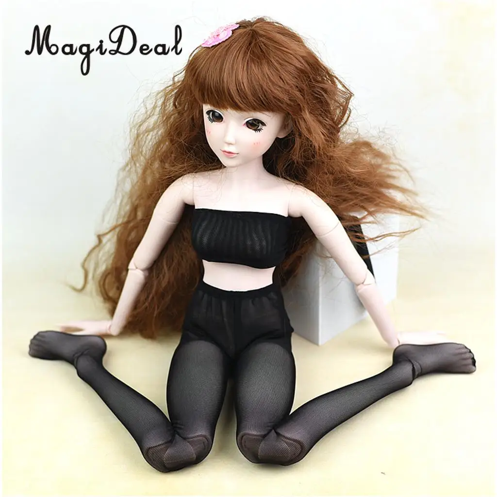 

1/3 Fashion Gauzy Tights Stockings for BJD 60cm Night Lolita Doll Clothes Accessories Black