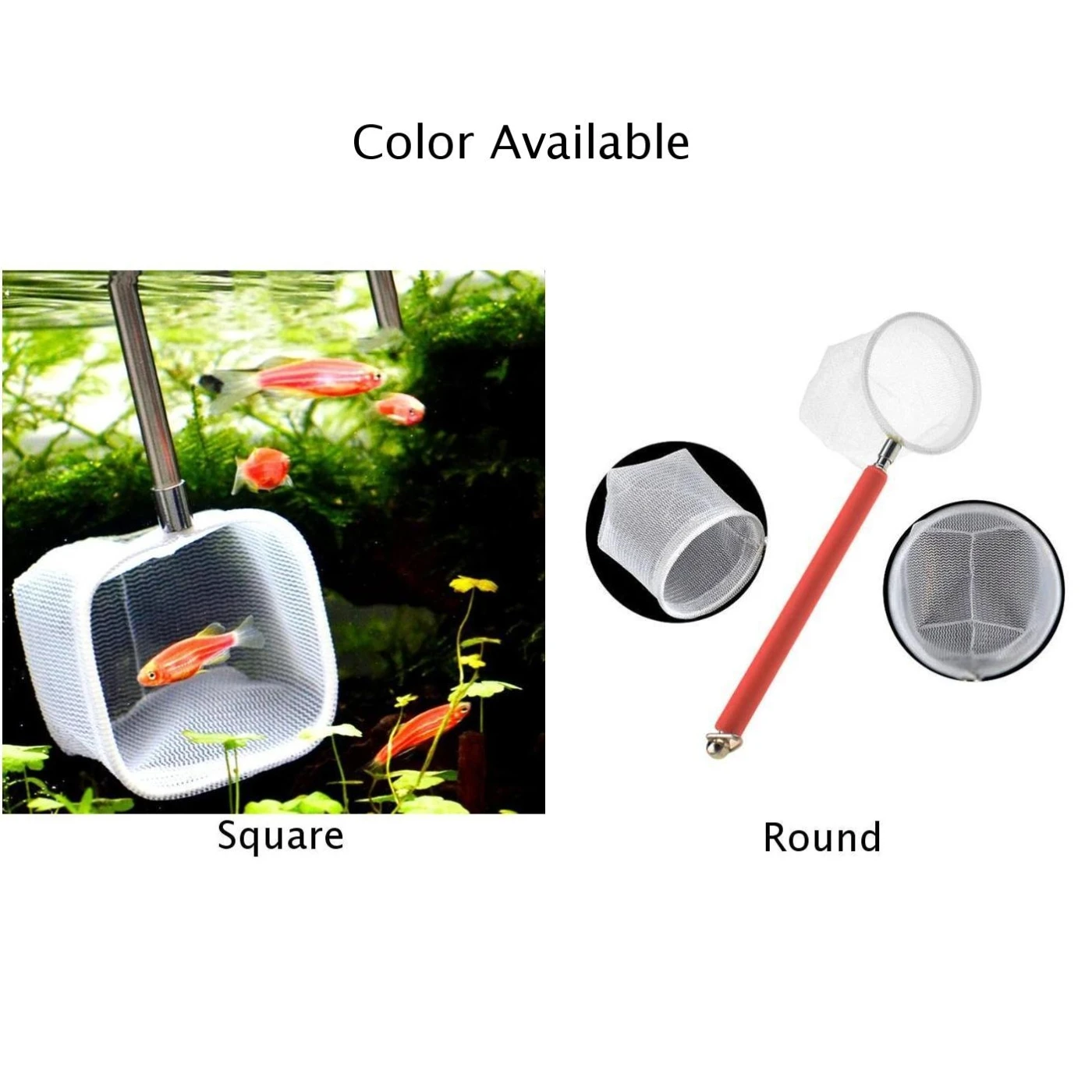 Аквариум для рыб 3D посадочная сетка Совок Мини Регулируемая Ручка Рыба ловля