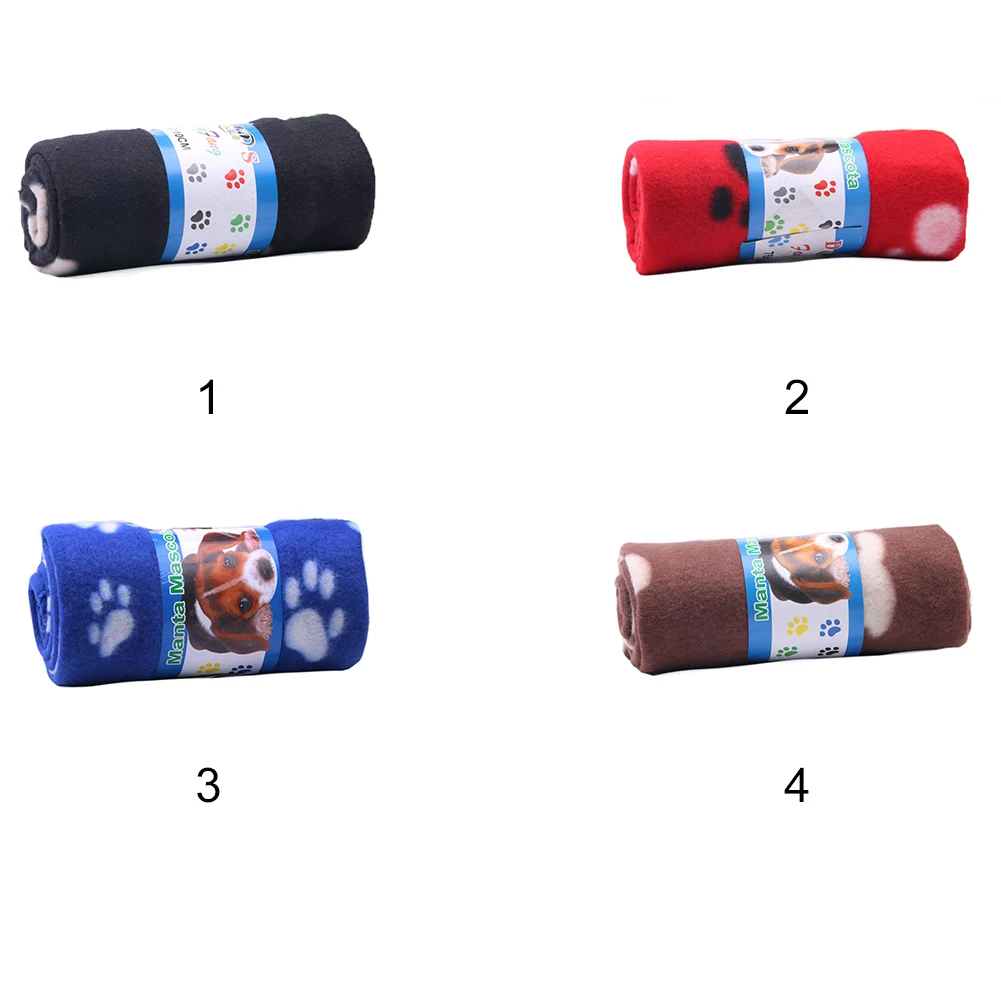 For Cat Rabbits Footprint Bed Carrier Cushion Warm Soft Pet Dog Winter Plush Sleep Mat Blanket Couch Pad | Дом и сад