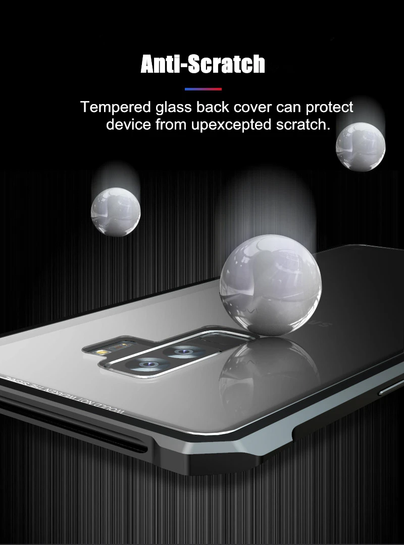 Для samsung S9 S8 Plus Note9 Bumper Note 9 8 чехол металлический алюминий рамка с прозрачным