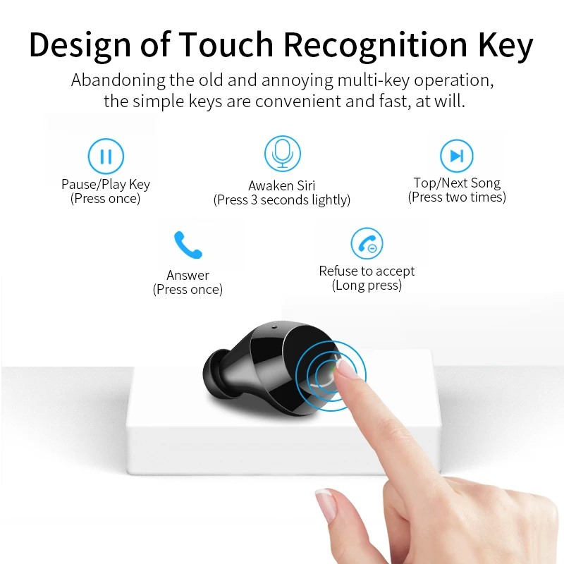 СПЦ V5.0 Mini Bluetooth наушники 3d стерео Беспроводной Headphons Спорт Handsfree HiFi глубокий бас