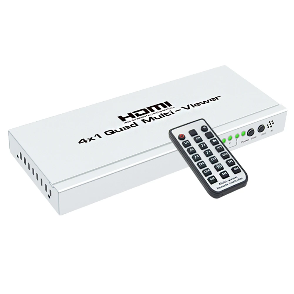 Лучшие предложения переключатель концентратора 4K 4x1 Quad Multi view сегментация экрана