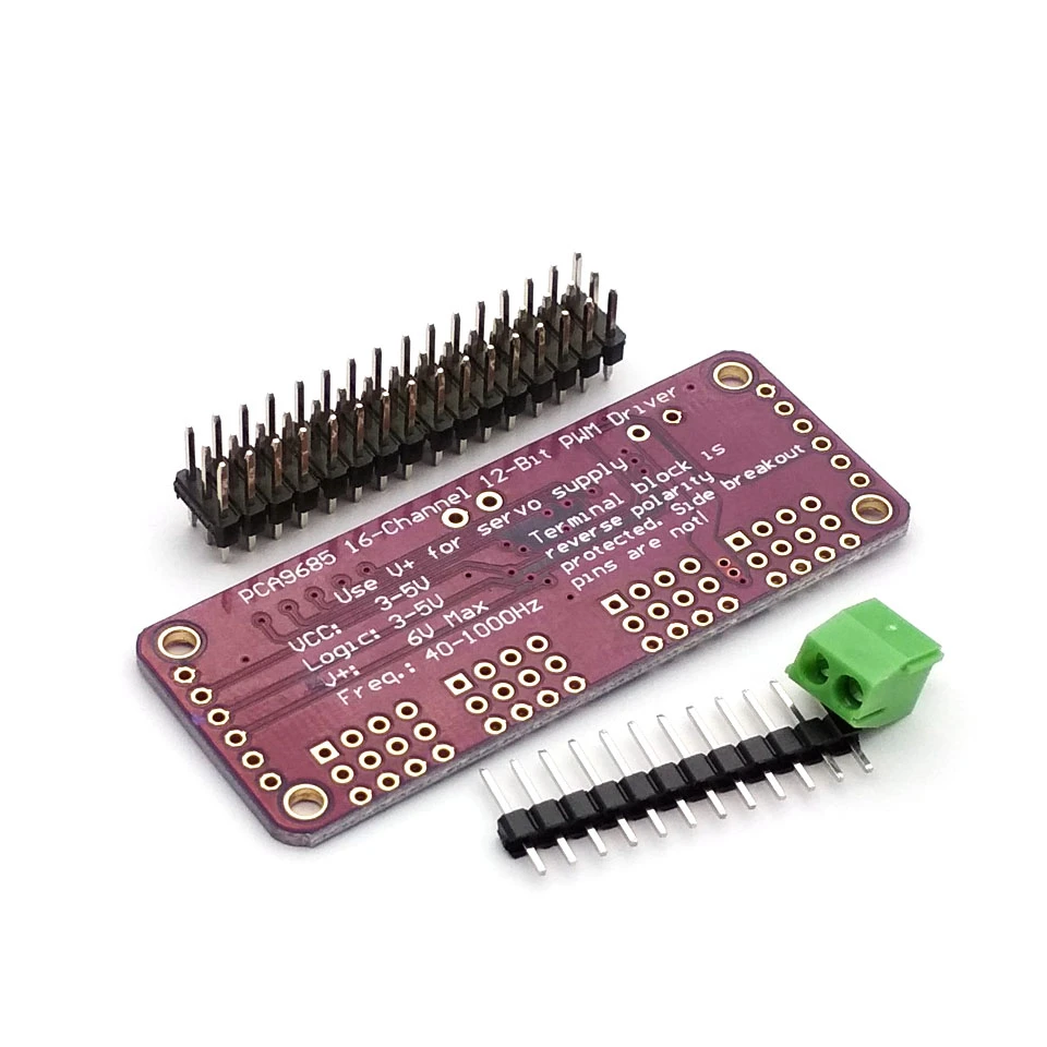 16 канальный 12 битный интерфейс PCA9685 или Raspberry Pi PWM/Servo модуль щит