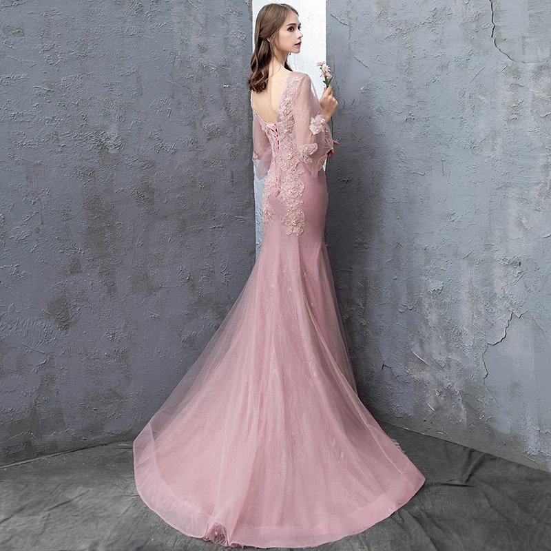 Vivian's Bridal романтичное волшебное с цветочным принтом вечернее платье русалки