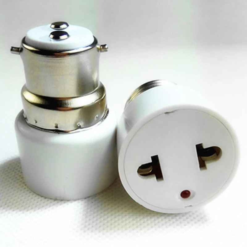 Высокое качество B22 патрон для лампочки Великобритания США ЕС Plug конвертер