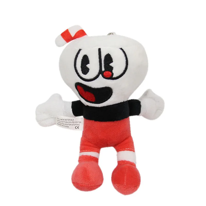 Cuphead плюшевая игрушка игра Mugman фигурка куклы сумка кулон 16 см для