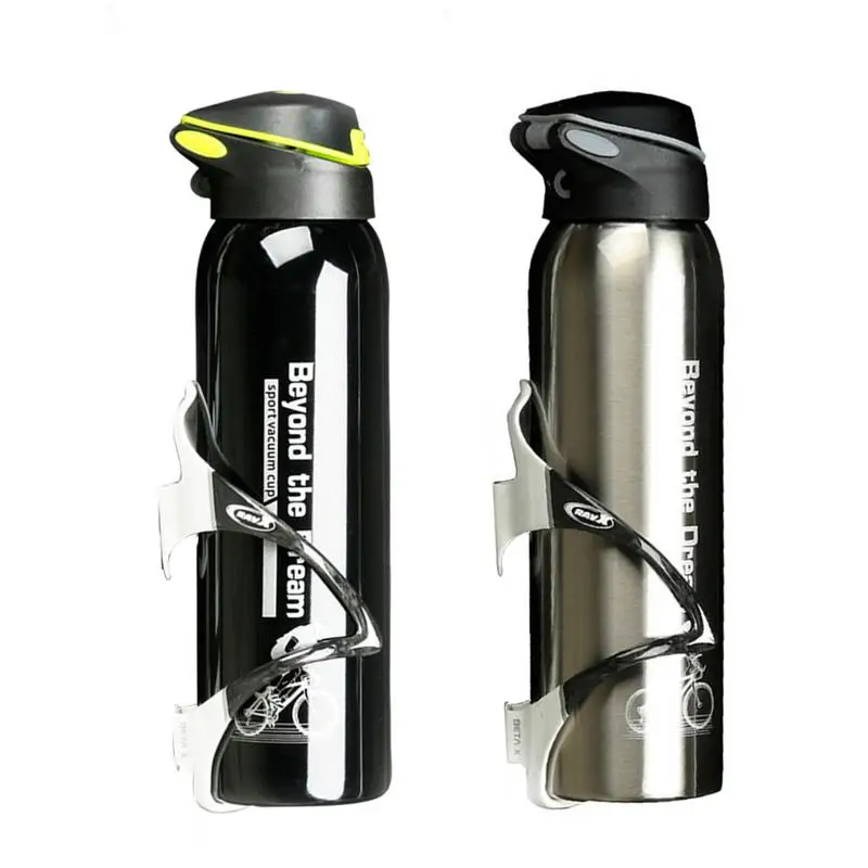 

2023 500ml Mountain Bike Bicycle Kettle Riding Aluminum Alloy Thermos Cup Warm-keeping Water Cup Sports Kettle Easy To Carry