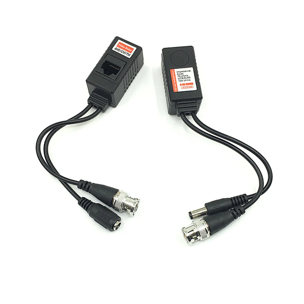 BNC к RJ45 Пассивные видео кабели питания + Аудио балун трансивер для камеры