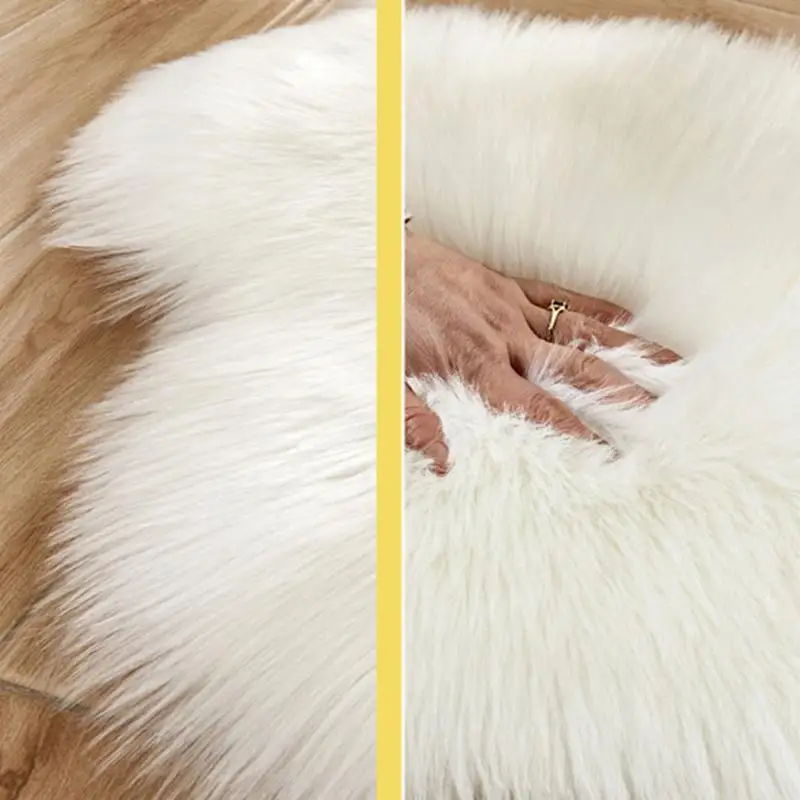 В форме сердца гостиной спальни коврик одеяло пушистые имитация шерсти плюшевый