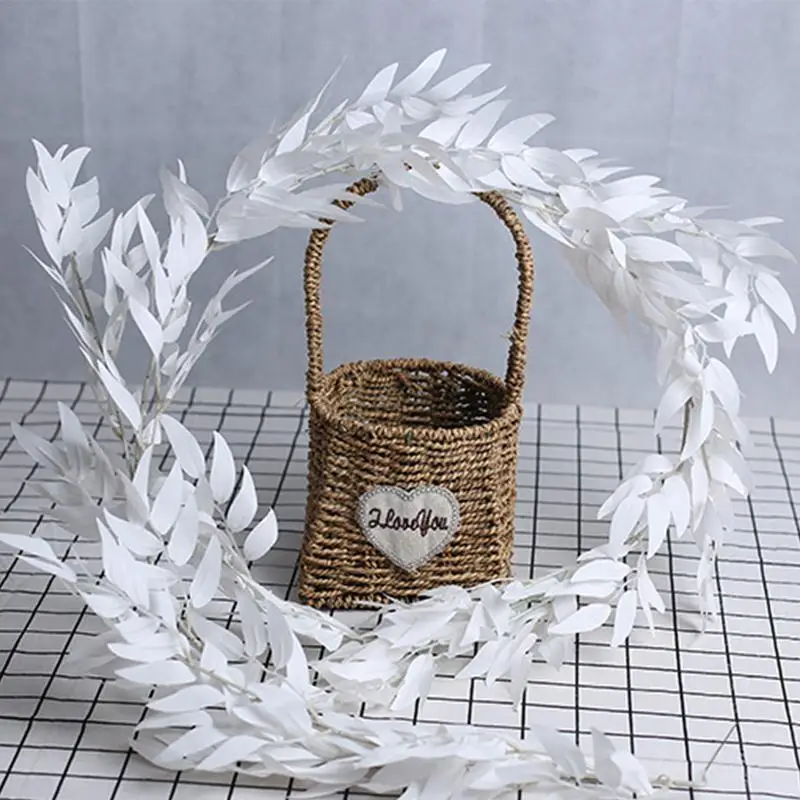 Innovative Simulation Of Willow Leaf Hanging Vine Silk Plant Wreath Indoor And Outdoor Wedding Decoration Party Supplies | Дом и сад