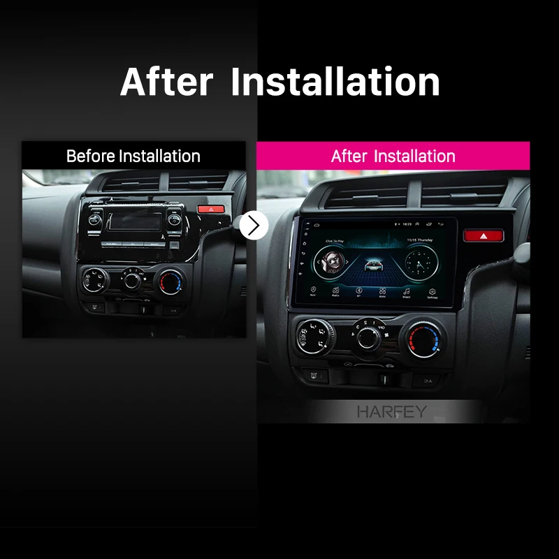 Автомобильная аудиосистема Harfey 2din Android 8 1 для HYUNDAI SANTA FE 2005 2006 2007 2008-2012 сенсорный