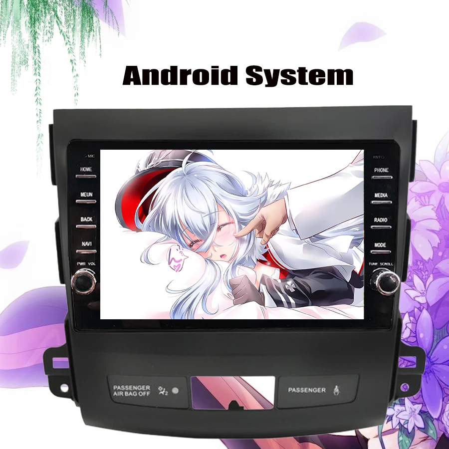 8 ядер &quotAndroid 10 0 автомобильный dvd радио GPS навигация Мультимедиа для Mitsubishi Outlander 2006