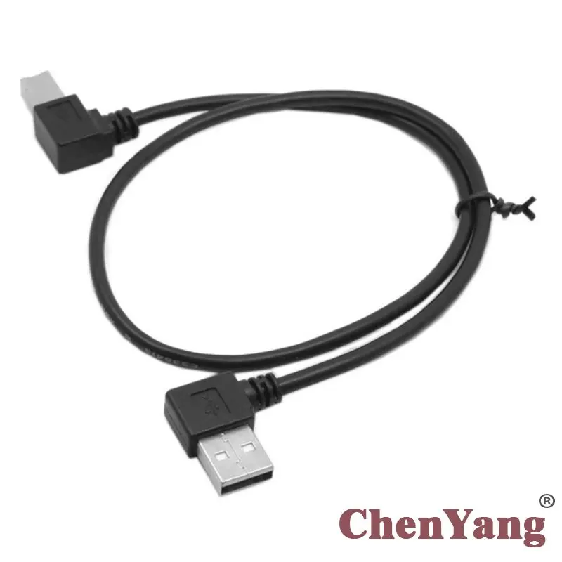 Мужской Сканер для принтера Chenyang B под углом 90 градусов USB 2 0 кабель 50 см 100
