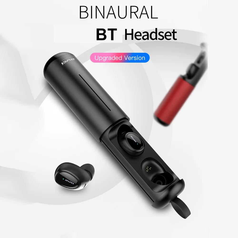 Наушники вкладыши Awei T5 наушники TWS Bluetooth 5 0 мини двойной ушные гарнитура