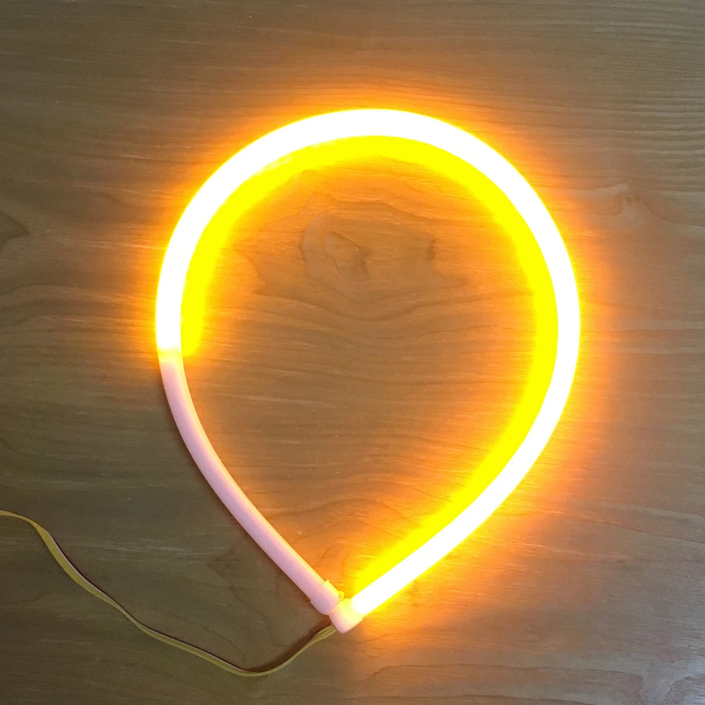 Желтый течет поворотов DRL гибкие светодиодные трубки полосы светильник