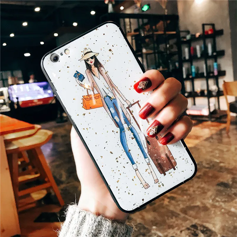 Lovebay для iPhone X XS MAX XR чехол на корпус телефона красивые девушки 7 8 6 S Plus прозрачные