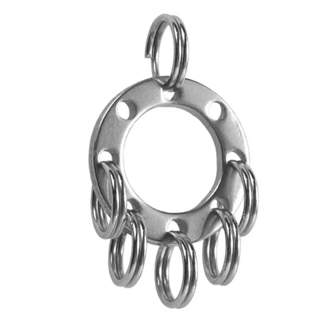 Mini weight Removable and EDC material Round Rings Tool alloy Silver Zinc durable Outdoor light Keychain Key Metal | Украшения и