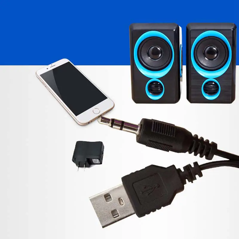 Surround Portable Computer Speakers With Stereo Bass Usb Wired Powered Multimedia Desktop Speaker For Pc Laptops | Электроника