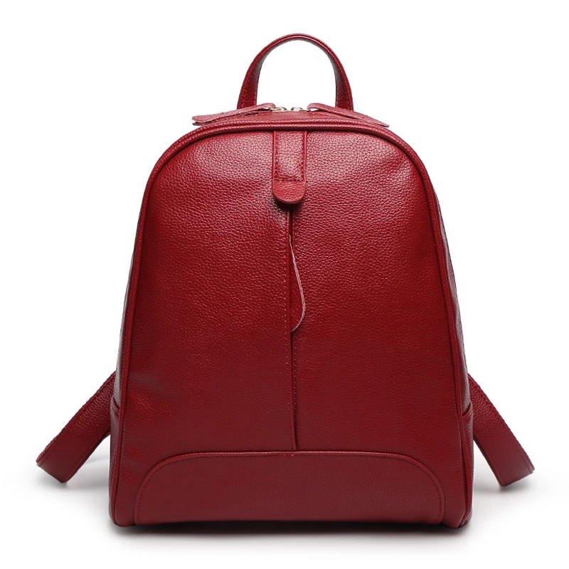 Fashion Women Backpack Zipper Bag For Girl Summer Style Female Designer Backpack(Red) |