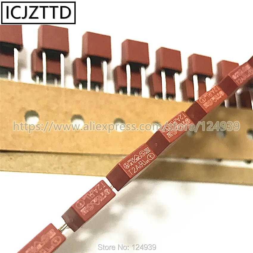 Плавкий предохранитель T2A 0.5A 0.8A 1A 2A 2.5A 3.15A 4A 5A 6.3A 8A 10A 250 В 392 пластиковый плата