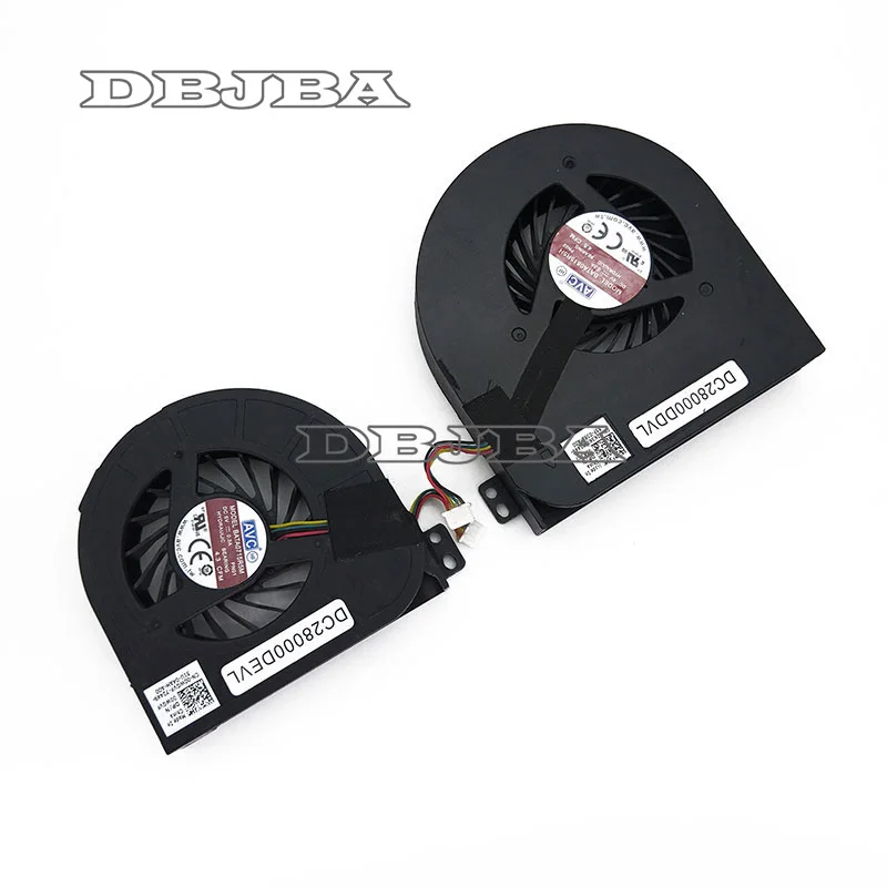 Охлаждающий вентилятор для ноутбука Dell Precision M4800 Series CPU + GPU Fan P/N: 00WGVF DC28000DEVL & 02K3K7