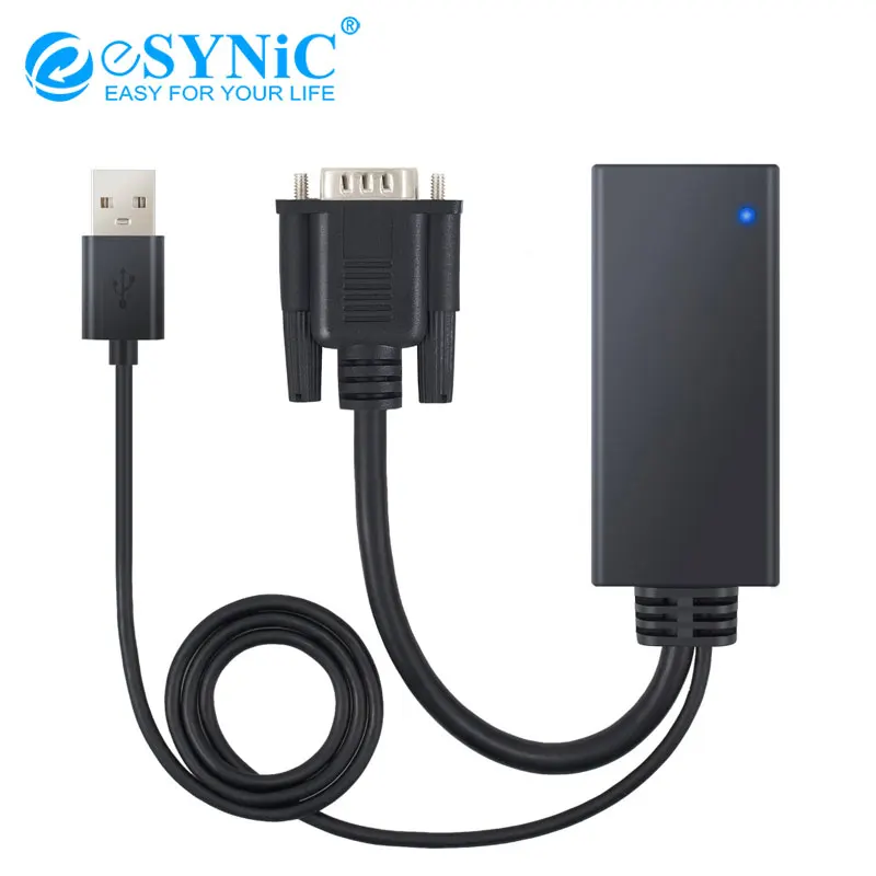ESYNiC HD 1080 P VGA Мужской к HDMI Женский адаптер с видео аудио поддержка