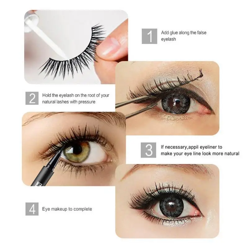 

50 Pairs 100% Real 3D Thick False Eye Lash 3D Mink Eyelashes Faux Eyelash Makeup Kit Lashes Makeup Eye Extension Tools