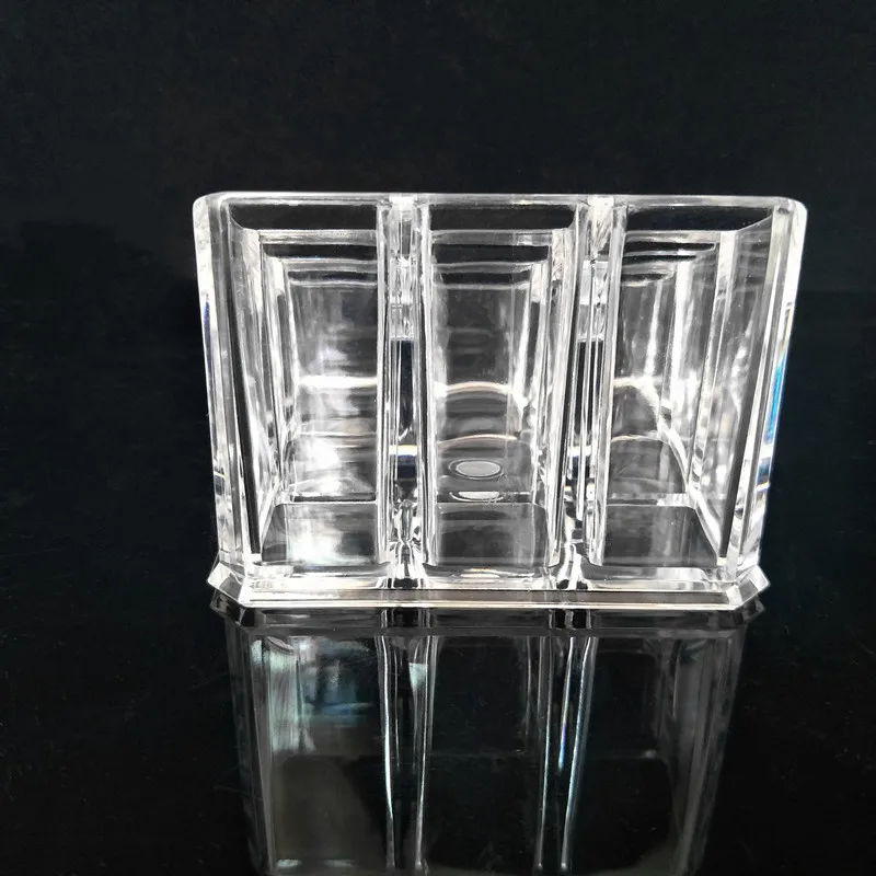 Crystal 9 Grids Storage Rack Box Cosmetics Clear Boxes Transparent Acrylic Lipstick Holder |